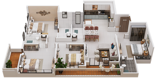 4BHK